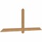 Ekena Millwork Eugene Smooth Timber Gable Bracket, Western Red Cedar, 72"W x 27"H x 1 1/2"D x 3 1/2"F, 9/12 Pitch GBW072X27X0204EUG00SWR - alternate 5